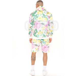 <b>Men</b> Hoodie And <b>Shorts</b> Set With Drawstring Waist And Kangaroo Pocket <b>For</b> Casual Wear Stylish <b>Men</b> Hoodie And <b>Shorts</b> Set - Product Image 2
