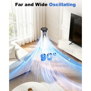 Refroidisseur d'air portable 4-en-1 avec télécommande et fonction brume, faible bruit, économie d'énergie, humidificateur électrique alimenté par courant alternatif - Product Image 3