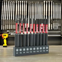Ensemble de forets à vis à impact SGS Ph2, embout de tournevis magnétique puissant, 1/4 pouce, acier S2, embout de tournevis hexagonal Torx, embout de tournevis de sécurité
