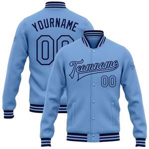 Veste de baseball varsity pour homme personnalisable, col montant, disponible en différentes tailles et couleurs, avec emplacement pour logo sur le devant - Product Image 5
