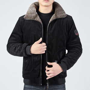 Veste en toile formelle marron foncé pour homme, coupe-vent à simple boutonnage, manteau d'hiver chaud jusqu'aux genoux - Product Image 2
