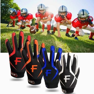 Gants de football américain pour jeunes pour enfants Récepteur confortable Sport de plein air Football Camping Rugby Gant pour garçons filles de 5 à 14 ans - Product Image 5