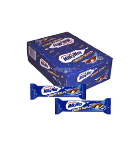 Auténticos Rollos Crujientes Milkyy Wayy de 22.5g, Palitos de Oblea Cubiertos de Chocolate con Leche y Relleno Ligeramente Batido, Suministro al por Mayor - Product Image 1