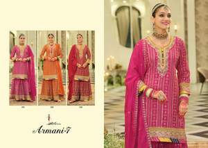 Chinon elegante con bordado Salwar Suit mujer moda fabricante y proveedor de Surat - Product Image 6