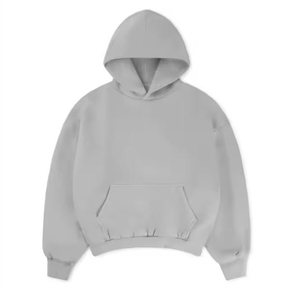 Sweat à capuche en molleton personnalisé 100% coton pour hommes, poids lourd, coupe régulière, tissu français brodé de logo, teint uni d'hiver - Product Image 1