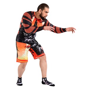 OEM Short Sleeve Rashguard Custom Logo MMA BJJ Grappling <b>Shirt</b> Training Top Compression Fit Quick Dry Breathable Pakistan - Product Image 4