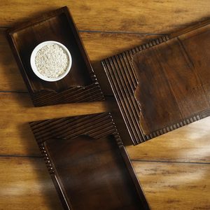 Bandejas de Madera para Servir, Hechas a Mano, con Calidad Excepcional, Decoración Natural para Servir, con la Mejor Calidad Disponible para la Venta - Product Image 5