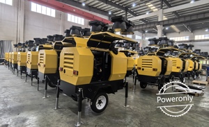 Hot Bán 6M 7M 9M Chiếu Sáng Tháp Máy Phát Điện Diesel Đặt Điện Nâng Di Động Ngoài Trời Di Động Ánh Sáng Tháp - Product Image 5