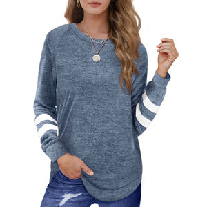 ¡Novedad de 2024! Sudadera de cuello redondo con logotipo personalizado, ropa de invierno de manga larga de gran tamaño para mujer, con servicio OEM insignia, letra frontal - Product Image 2