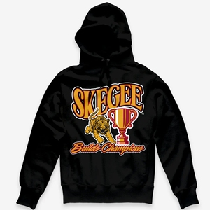 Sudadera con capucha de invierno de lana con forro liso SKEGEE construida para Champions Tiger Trophy Graphic School Spirit sudadera ropa universitaria personalizada - Product Image 1