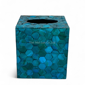 Caja de Pañuelos de Lujo Clásica Hecha a Mano con Incrustaciones de Nácar, Portapañuelos Decorativo de Vietnam - Product Image 3