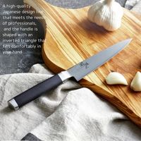 Kai Japans 150Mm Damascus Stalen Kruimelmes Met Houten Handvat Roestvrijstalen Keukenmes Voor Groenten En Fruit