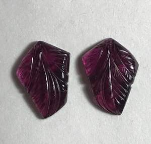 พลอยทัวร์มาลีนสีชมพูธรรมชาติแกะสลักด้วยมือ ขนาด 17x12.50 มม. - Product Image 2