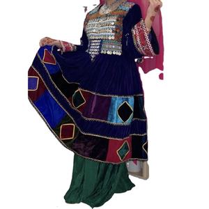 Kuchi afghan งานปักสไตล์วินเทจชนเผ่าทำมือแบบดั้งเดิมอัฟกานิสถานชุด2023เดรสวัฒนธรรม - Product Image 1