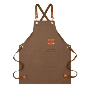 Enfants Custom Printed Apron Restaurant Children's Cotton <b>Bib</b> With Pocket Personalized Logo for Cleaning Use - Product Image 4