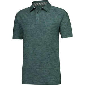 Camiseta informal personalizada de poliéster de secado rápido de talla estadounidense Polo de golf de ajuste regular para hombre - Product Image 1