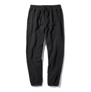 Pantalon de jogging décontracté professionnel pour homme, coupe droite, jambe large, avec logo personnalisé, taille élastique et cordon de serrage, 100% coton - Product Image 1