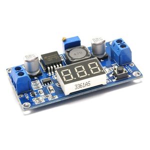 Módulo reductor de voltaje DC-DC ajustable Aek-Tech LM2596 con voltímetro digital - Product Image 1