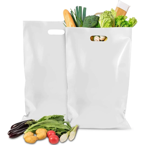 Wholesale Custom Plastic <b>Bags</b> With Logo <b>Recyclable</b> Die Cut <b>Bag</b> Die Cut Handle Groceries Business Promotion Shopping <b>Bags</b> - Product Image 6
