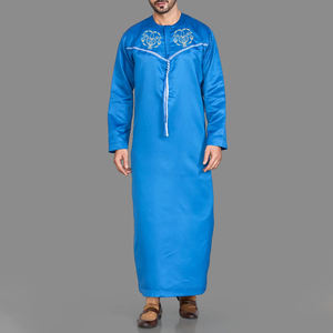 Thobe pour homme en polyester, manches longues, décontracté, nouvelle arrivée, musulman, sur mesure, brodé - Product Image 2