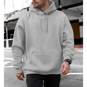 Top demandé conception personnalisée logo impression nouveau surdimensionné uni 100% polyester coton vierge sweats à capuche hommes pull grande taille sweats à capuche - Product Image 5