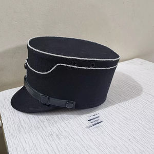 Raro francés clásico III Kepi hecho a mano bordado de lingotes sombreros antiguos fabricación tocado 1829 1914 - Product Image 3
