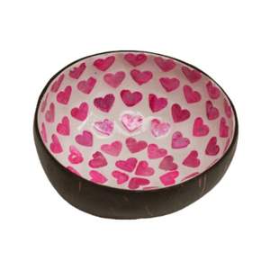 <b>Heart</b> Design Coconut Shell MOP Inlay <b>Bowl</b> Eco-Friendly Table Top Kitchen Ware for Valentine's Day Customized Technique Vietnam - Product Image 6