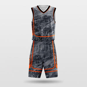 Conjunto de uniforme de baloncesto de 2 piezas de alta calidad para hombre, camiseta sin mangas de diseño personalizado, chaleco texturizado por sublimación, pantalones cortos transpirables - Product Image 3