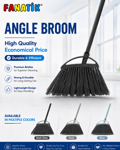 Brosse d'angle avec manche en aluminium de 120 cm, design moderne, multifonctionnelle, pour balayer l'herbe, usage quotidien, durable - Product Image 1