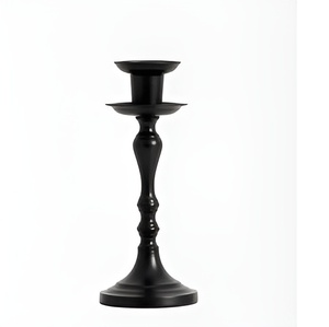 Bougeoir vintage fait main décoration de la maison en métal argenté porte-bougie pour le nouvel an mariage centre de table bougeoir 2024 - Product Image 4