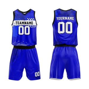 Conjunto de Uniforme de Baloncesto Personalizado con Estampado Digital, Transpirable, de Secado Rápido, para Adultos, Unisex, Diseño de Cuello en V, Conjunto de Uniforme de Baloncesto Combinado - Product Image 4