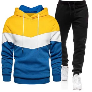 Hoodies 2 Piece Set Men <b>Y2k</b> Streetwear Sport Casual <b>Trouser</b> Suits Long Sleeve Hooded Sweatshirts Jogger Running Sweatpants - Product Image 4
