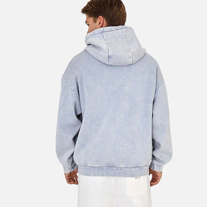 เสื้อฮู้ดแบบสวมหัวสำหรับผู้ชายผ้าขนแกะแห้งเร็วระบายอากาศและป้องกันการหดตัวถักทอสำหรับฤดูหนาว - Product Image 2