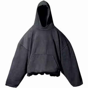 Personnalisé Drop Shoulder No String 500 GSM Hoodie Coton Oversize Double Couche Poids Lourd Hoodies pour Hommes - Product Image 1