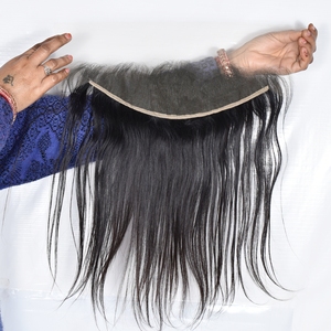 Extensions de cheveux naturels indiens non traités 13*4 HD Frontal Cuticule Aligned Natural Color pour femmes, perruques en cheveux humains noirs bruts, prix bas - Product Image 1