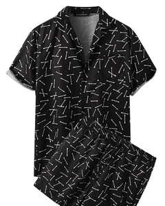 <b>Men's</b> Summer <b>Shirt</b> and Shorts Sets Two 2 Piece Matching <b>Shirt</b> and Shorts <b>Men's</b> Two-piece <b>Swim</b> Short Set - Product Image 1