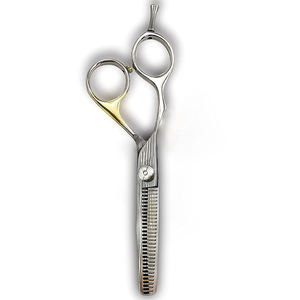 Tijeras profesionales para adelgazar el cabello Tijeras de corte de cabello de hoja afilada recta de acero alemán con reposapiés - Product Image 5