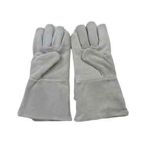 Guantes de soldadura de cuero genuino OEM, reparación de automóviles, precio de fábrica, guantes de cuero a granel, guantes de cuero de grano completo sin forro para hombres - Product Image 1