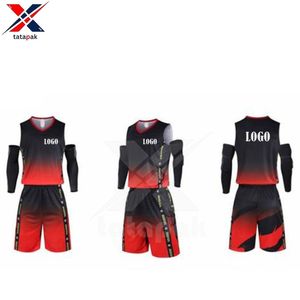 เสื้อบาสเก็ตบอลทีมเยาวชนและผู้ใหญ่เสื้อเจอร์ซีย์ระเหิดแบบกำหนดเองและกางเกงขาสั้นที่ตรงกัน - Product Image 2