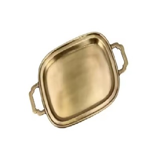 Nuevo diseño de hoja de plátano, plato de Metal en relieve de aluminio, bandeja de fruta, bandeja para servir para boda, fiesta, hogar, Hotel y evento - Product Image 6