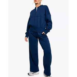 Conjunto Deportivo de 2 Piezas para Mujer, Chándal de Algodón para Correr y Entrenar, Ropa Deportiva de Alta Calidad, Venta al Por Mayor OEM - Product Image 1