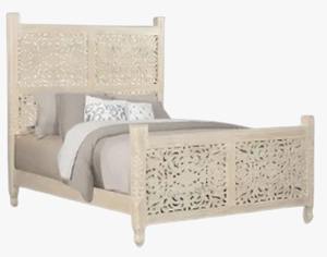 Cama Moderna de Madera Maciza Tallada con Almacenamiento y Altura Ajustable - Solución de Dormir Confortable - Product Image 2