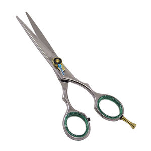 Haute qualité 5.5 pouces bleu coiffure rasoir cisailles J2 Salon utiliser barbier coupe de cheveux ciseaux - Product Image 6