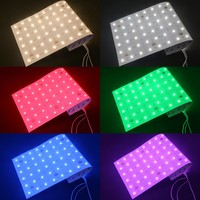 Feuille LED ultra-mince DC24V découpable RGBCW, panneau flexible conçu pour éclairage mural rétroéclairé
