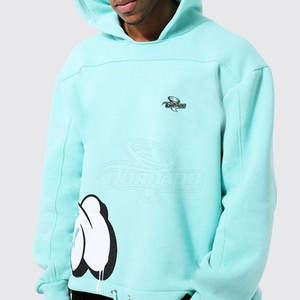 Meilleur sweat à capuche surdimensionné pour homme avec logo personnalisable Design à ourlet brut Polyester Cotton Puff Technics Saison d'hiver Approprié aux adultes - Product Image 1