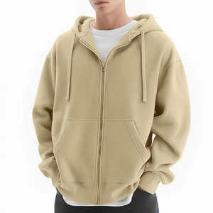 Sweat-shirt à capuche zippé pour homme, qualité supérieure, couleur unie, confortable, décontracté, respirant, personnalisable, taille 6XL - Product Image 3