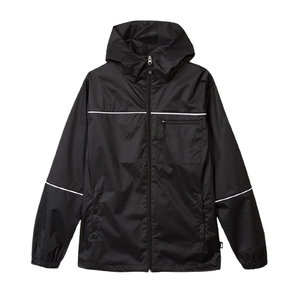 Veste imperméable pour hommes personnalisée fermeture éclair coupe-vent en nylon de couleur assortie vêtements de sport broderie nylon pour hommes - Product Image 1