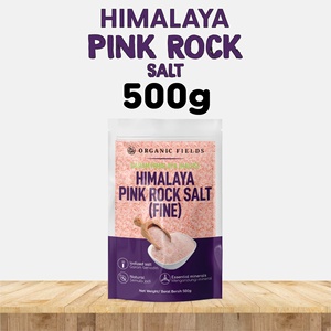 เกลือหินสีชมพูหิมาลัย 500 กรัม ไม่ผ่านการขัดสี ใช้ได้กับอาหาร แคลเซียม แมกนีเซียม โพแทสเซียม เหล็ก MeSTI Sijil Organik KKM มาเลเซีย - Product Image 4