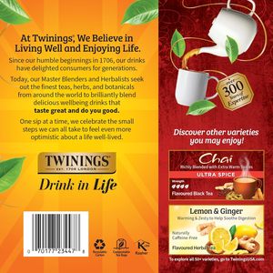 Twinings Chai <b>Black</b> Tea Individually <b>Wrapped</b> Bags, 100 Count - Product Image 2