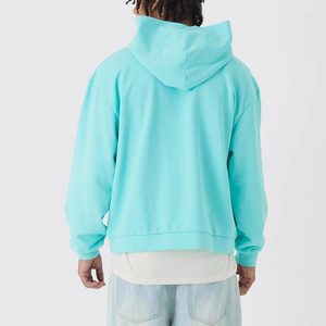 Fabricants de vêtements sweat à capuche personnalisé de haute qualité 360 Gsm poids lourd polaire coton Boxy Streetwear sweats à capuche surdimensionné - Product Image 4